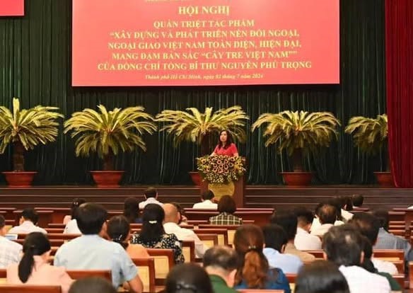 TPHCM quán triệt tác phẩm của Tổng Bí thư Nguyễn Phú Trọng về ngoại giao mang đậm bản sắc "cây tre Việt Nam"